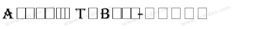 Algeria Th Bold字体转换